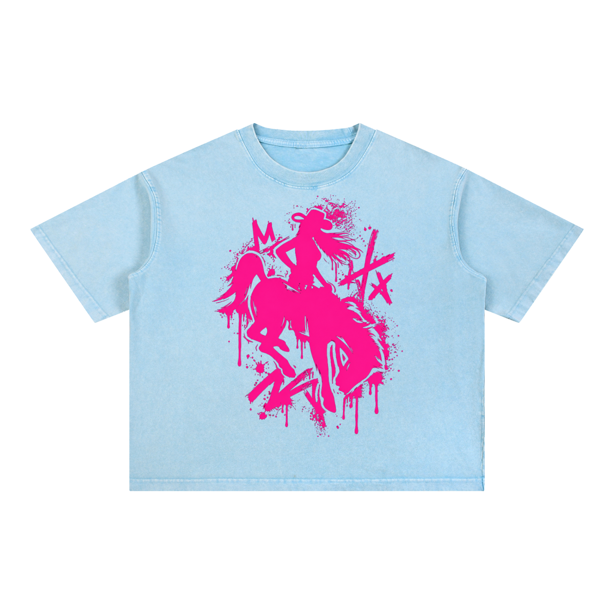 Wyo Woman Graffiti - Boxy T-Shirt