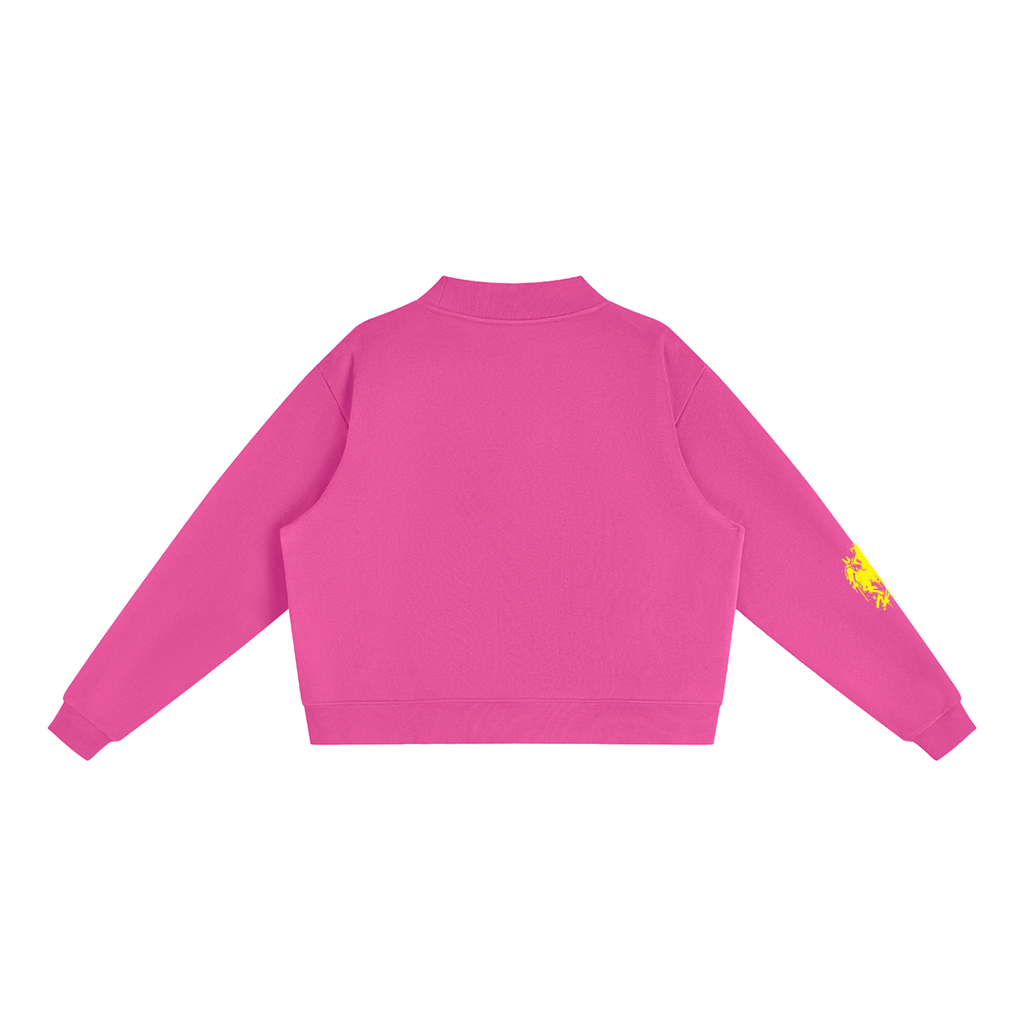 Wyo Woman Graffiti Neon Fleece Sweatshirt